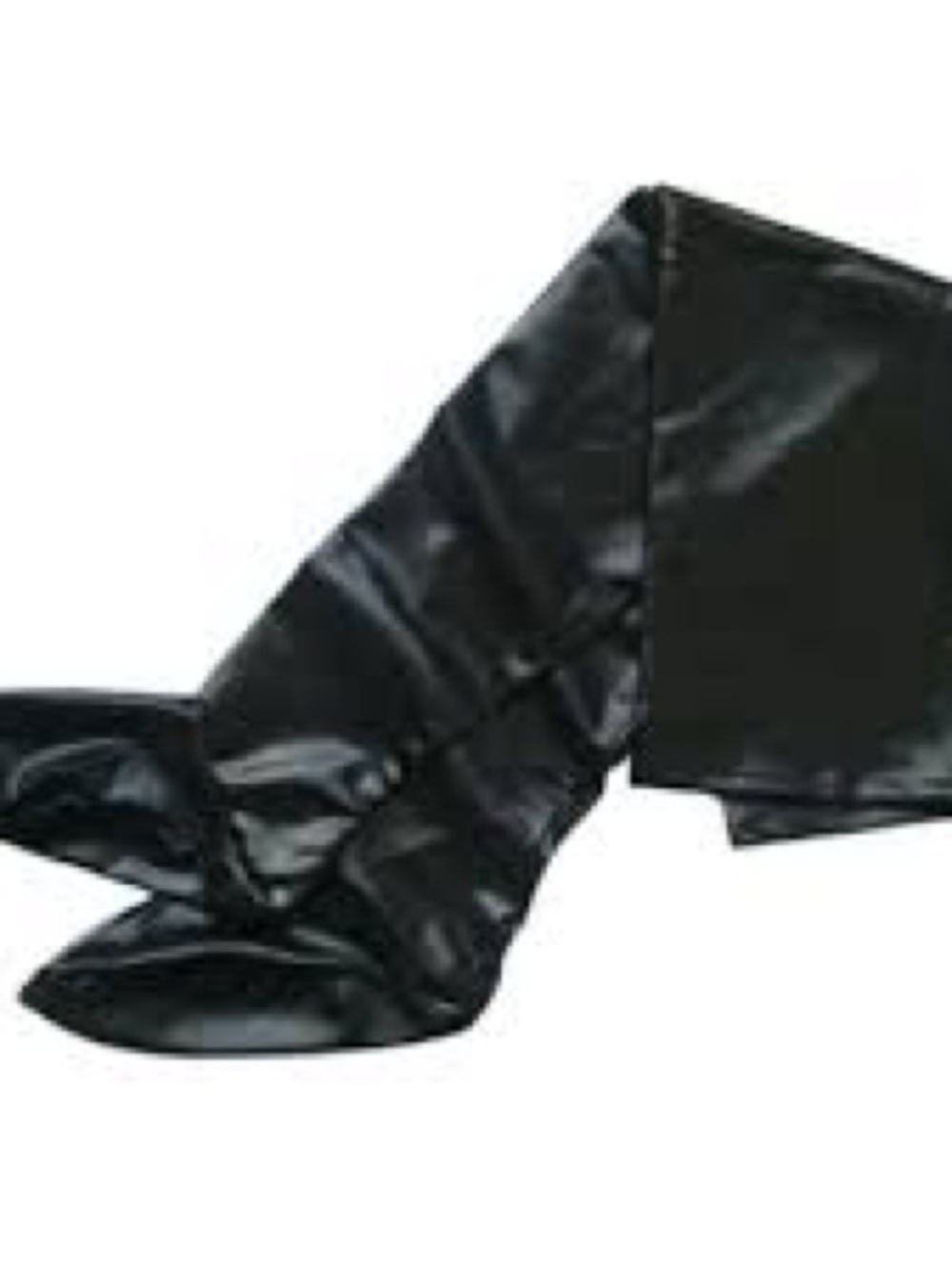 Black Pleather  Over-the-Knee leg warmers